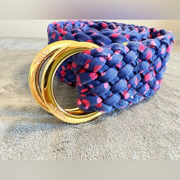 Vintage Lilly Pulitzer Woven Belt with Signature Buckle - Picture 4 of 5